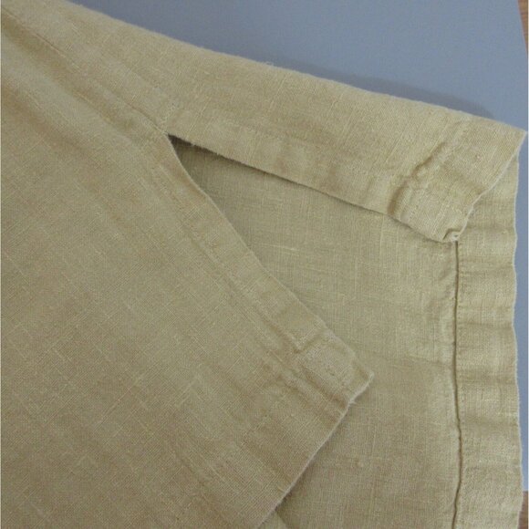 2-Piece 100% Linen Lagenlook Midi Sleeveless Dress-Button Jacket Set Sz Large - Picture 7 of 12